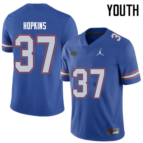 Jordan Brand Youth #37 Tyriek Hopkins Florida Gators College Football Jersey Royal